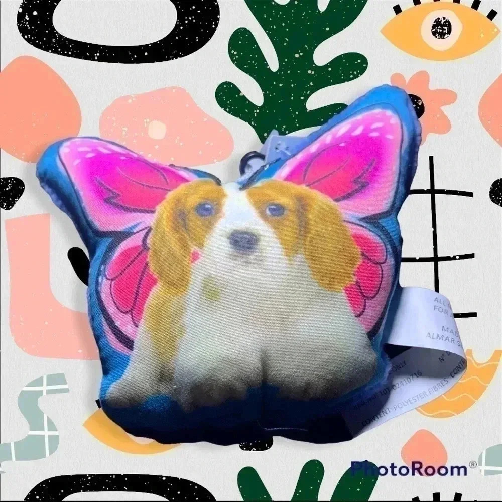 Dog Design on Backpack Keychain